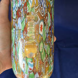 Vintage Murano Glass Trio Millefiori Gold Leaf Urn Vase Amedeo Rossetto Set Italian Art Glass - thumbnail 15 of 25
