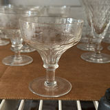Antique Crystal Glasses In 3 Sizes - thumbnail 3 of 11
