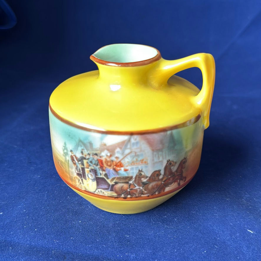 Vintage Yellow Pitcher And Royal Bayreuth Small Jug - image 3 of 10