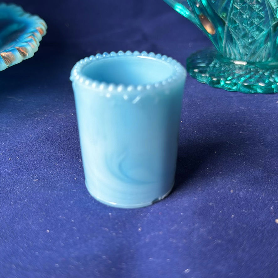 Blue Opalescent Glassware - image 8 of 16
