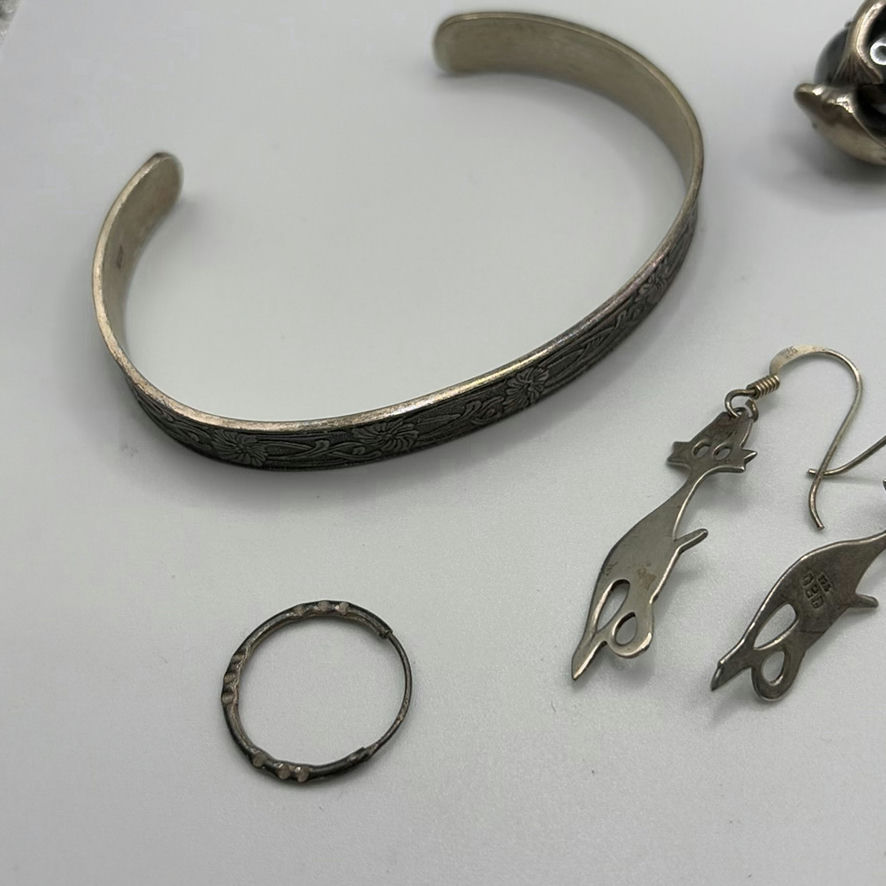 925 Silver Jewelry Lot - image 13 of 18