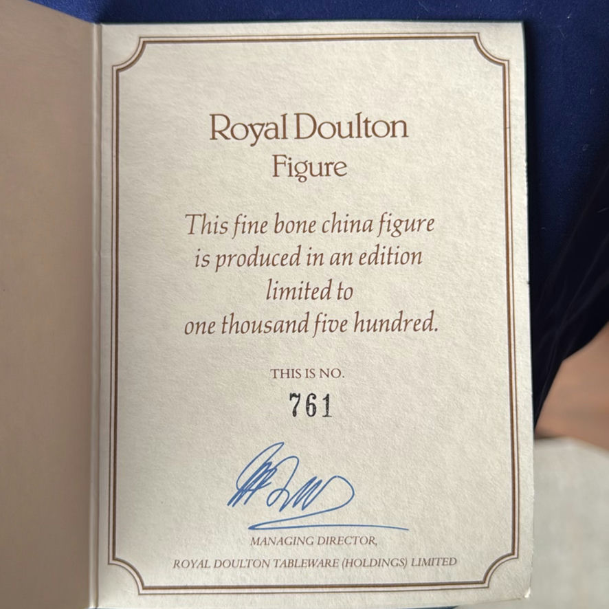 Royal Doulton Queen Elizabeth II Figurine On Wooden Base - image 9 of 9