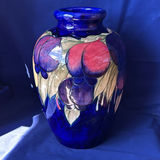 Moorcroft Fruit Pattern Vase “Wisteria Plum” 12” Tall - thumbnail 4 of 18