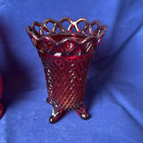 Ruby Red Pressed Glassware - thumbnail 7 of 17