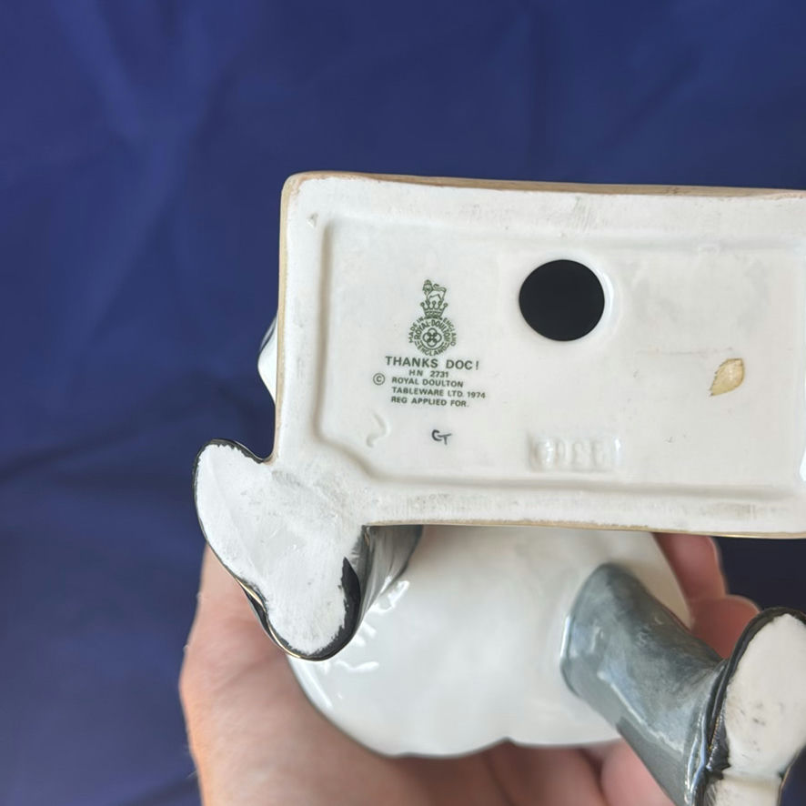 Royal Doulton Thanks Doc Vet With Dog - image 6 of 6