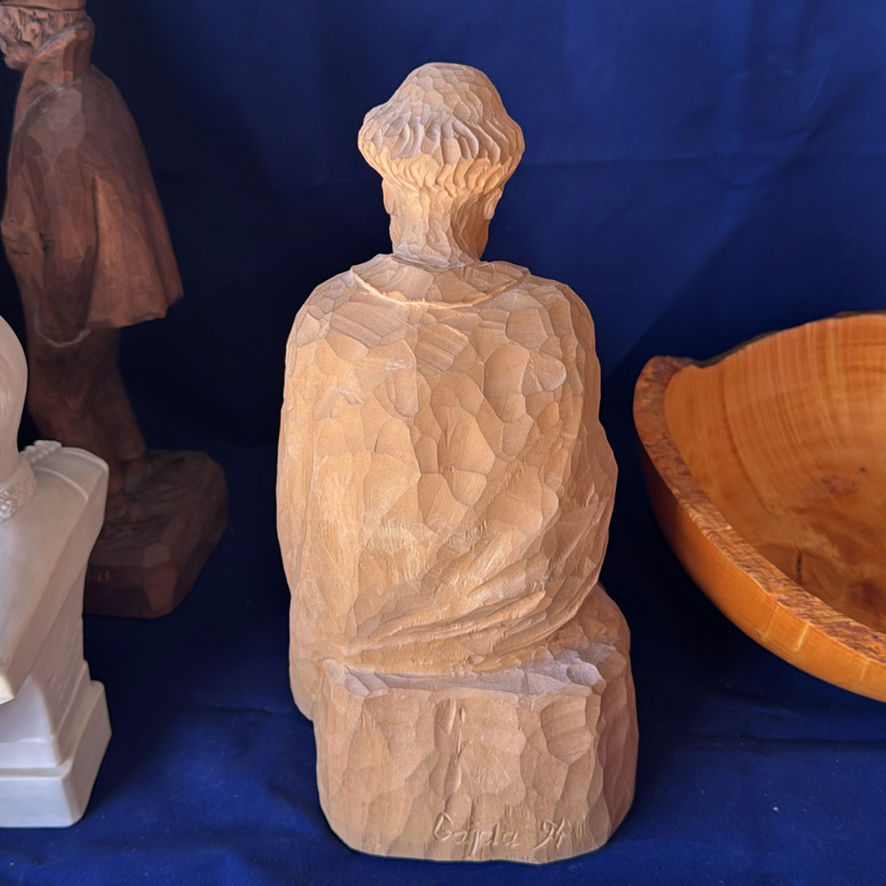 Wooden Figures, Bowl And Bust - image 9 of 13