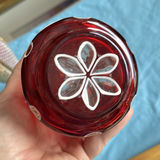 Vintage Bohemian Art Glass Collection – 5-Piece Estate Lot (Ruby, Cranberry & Cut-to-Clear) - thumbnail 18 of 22