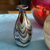 Lot of 4 Vintage Edward Roman Signed Studio Art Glass Vases Canadian Heritage - thumbnail 3 of 18
