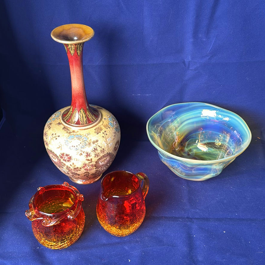 RD Lambeth Vase And Glass Decor - image 1 of 19