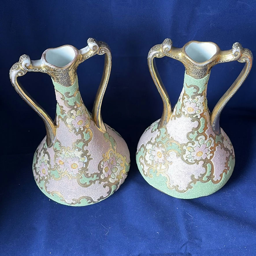 4 piece Nippon Coralene porcelain set - image 17 of 28
