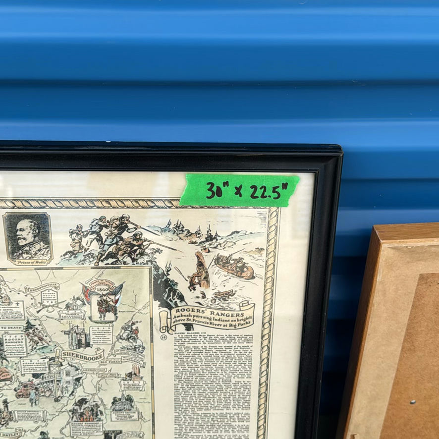 3 Framed Maps - image 6 of 6