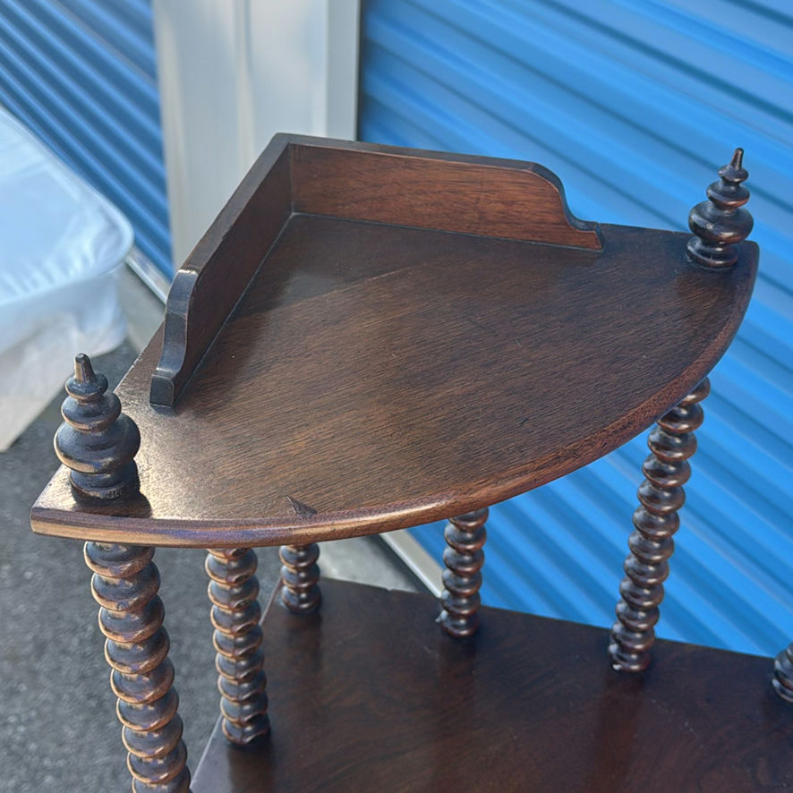 Wooden Corner Shelf Stand - image 3 of 8