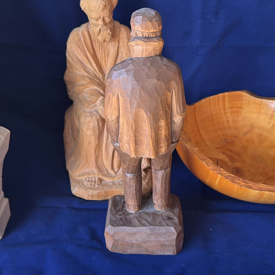 Wooden Figures, Bowl And Bust - image 7 of 13