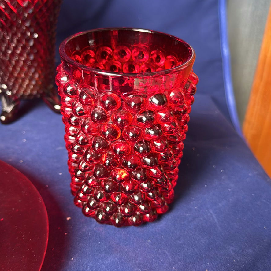 Ruby Red Pressed Glassware - image 3 of 17