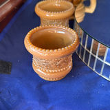 Doulton Lambeth Silicon Ware Ewers and Caramel Slag Glass - thumbnail 8 of 20