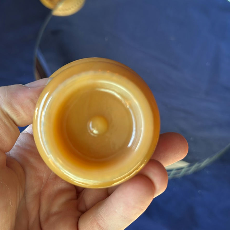 Doulton Lambeth Silicon Ware Ewers and Caramel Slag Glass - image 13 of 20