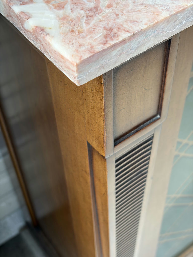 Vintage Cabinet With Stone Top - image 9 of 9