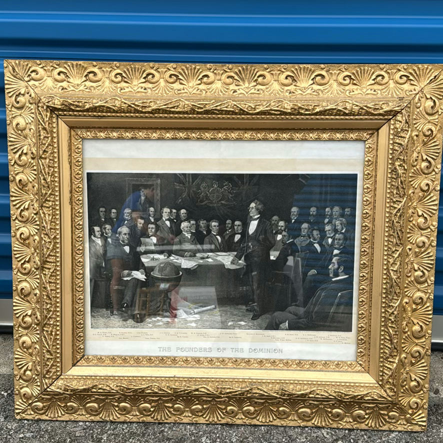 Framed "The Founders of the Dominion" Print - image 1 of 6
