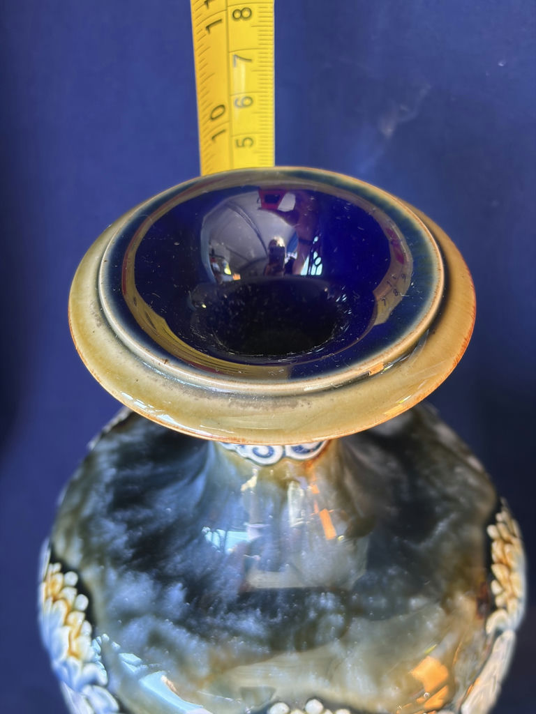 Antique Doulton Lambeth stoneware vases - image 2 of 8