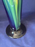 Pair of Fine Studio Art Glass Vases - Karl Schantz Style 17" Floor Vase & Murano Style 7.5" - thumbnail 10 of 14