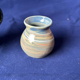 Collection of Marbled Pottery Bowls, Plate, Pitcher, and Vases - thumbnail 13 of 23