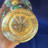 Vintage Murano Glass Trio Millefiori Gold Leaf Urn Vase Amedeo Rossetto Set Italian Art Glass - thumbnail 16 of 25