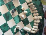 Vintage Malachite Chessboard With Original Stone Pieces - thumbnail 5 of 13