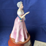 Royal Doulton Queen Elizabeth II Figurine On Wooden Base - thumbnail 6 of 9