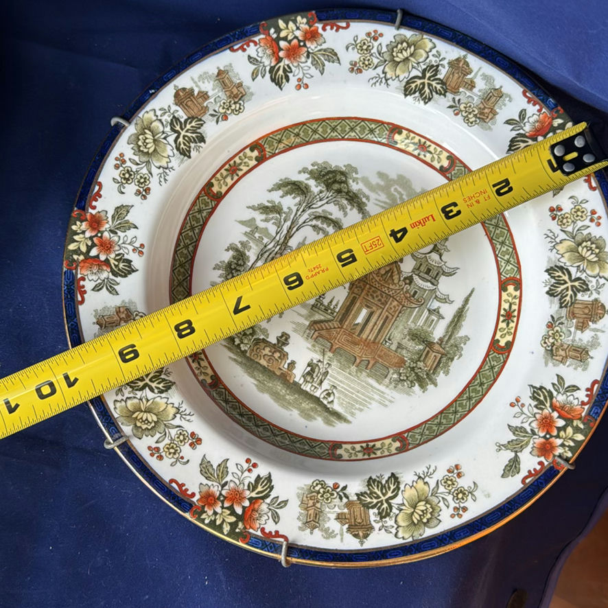 Lot of 3 Antique Transferware Plates - image 6 of 13