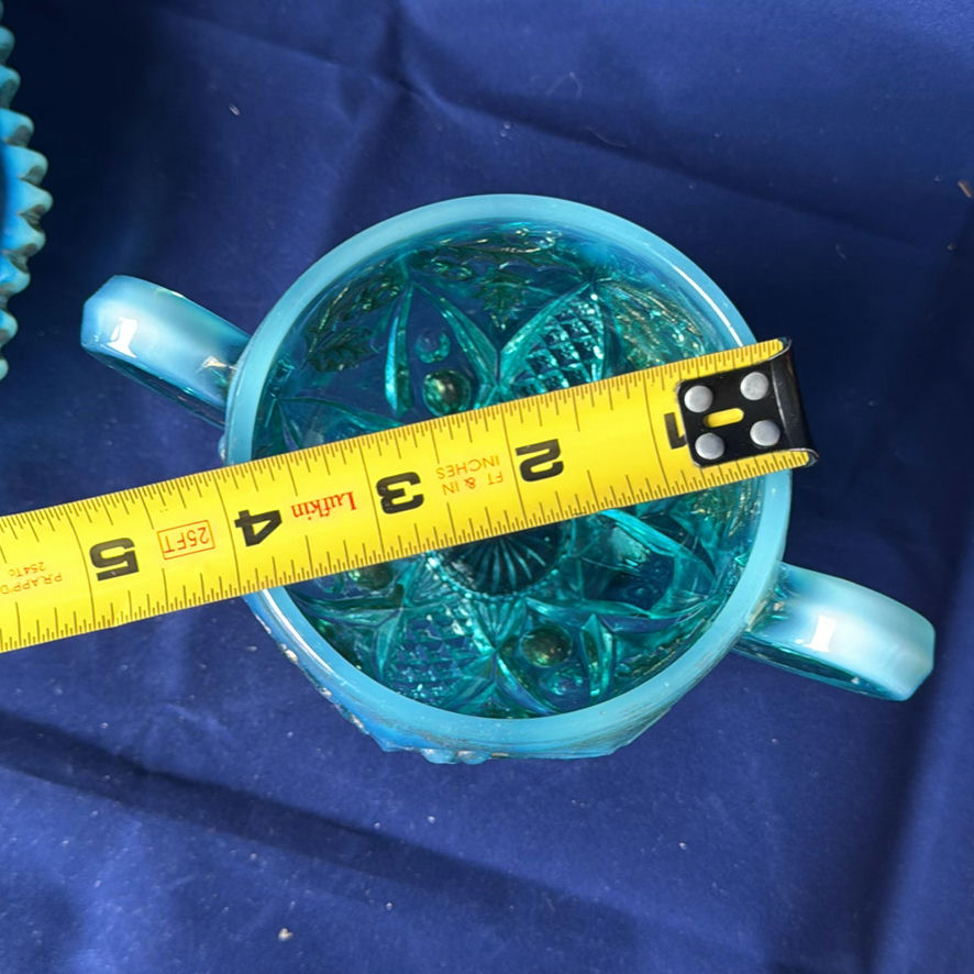 Blue Opalescent Glassware - image 11 of 16