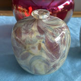 Lot of 4 Vintage Edward Roman Signed Studio Art Glass Vases Canadian Heritage - thumbnail 6 of 18