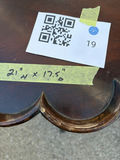 Wooden Scalloped Pedestal Side Table - thumbnail 5 of 9