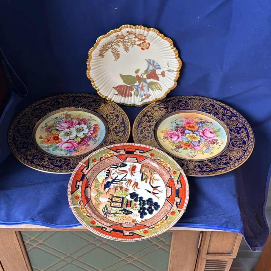 Vintage Cabinet Plates Royal Worcester And French Plate - image 1 of 12