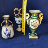 Antique & Vintage European Porcelain Vase Collection (3 Pieces) - thumbnail 2 of 14