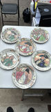 Set of Six Royal Doulton Colonial Character Decorative Plates - thumbnail 1 of 15