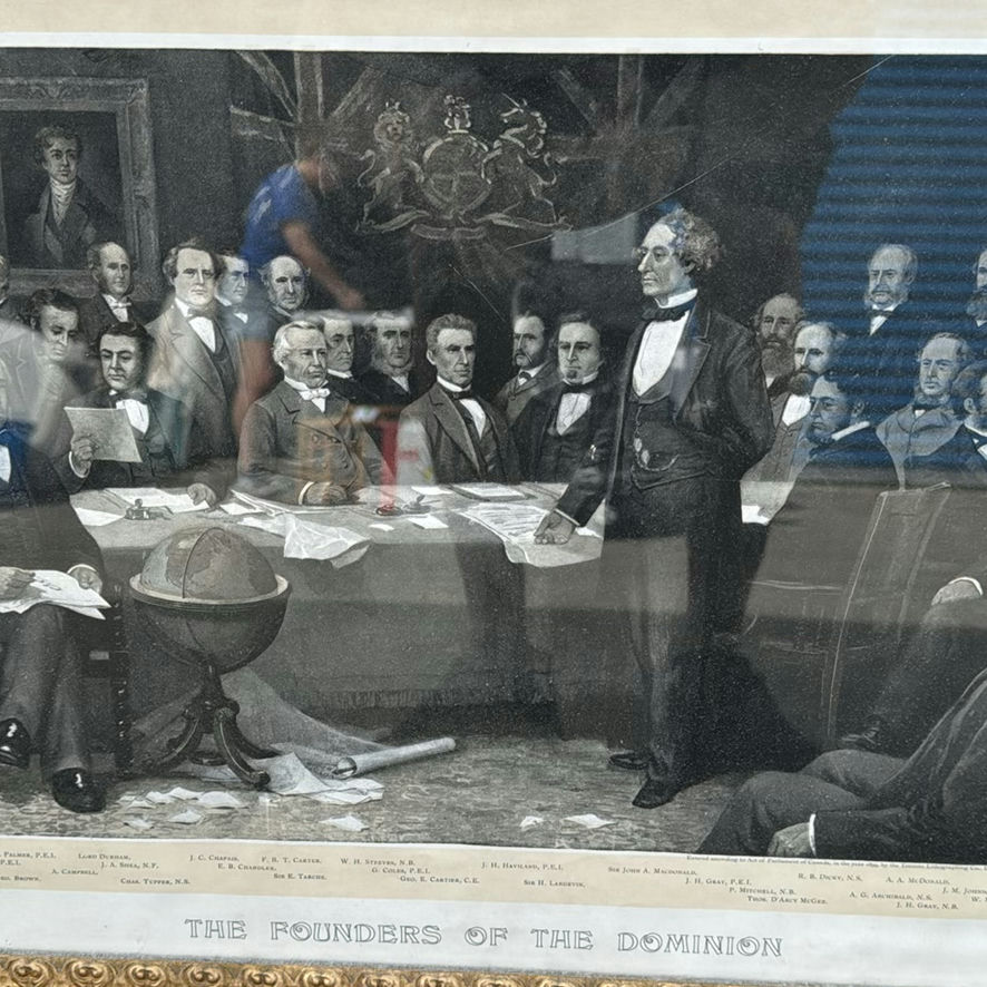 Framed "The Founders of the Dominion" Print - image 3 of 6