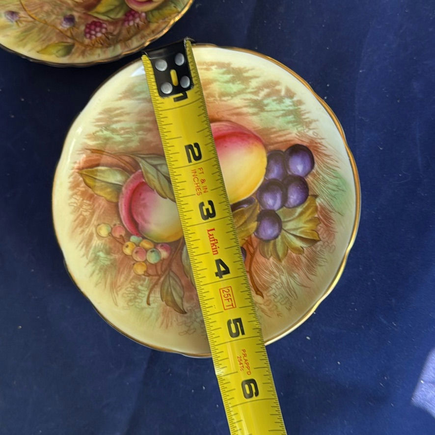Aynsley Teacup And Saucer trio Orchard Gold - image 2 of 11