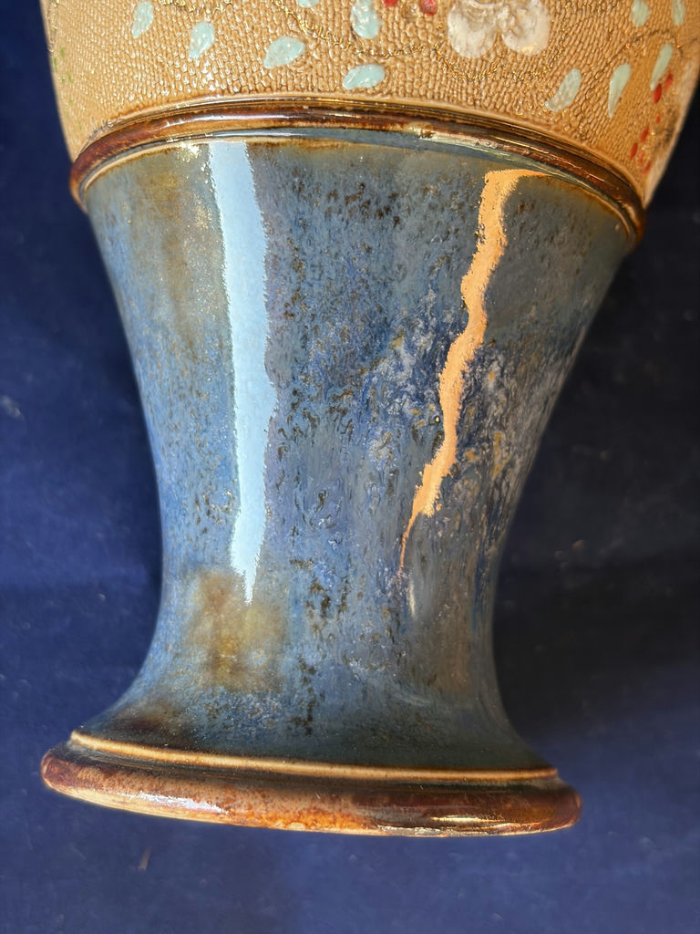 Antique Royal Doulton Lambeth Stoneware Ewer Trio c.1902 - Matched Collection - image 13 of 17