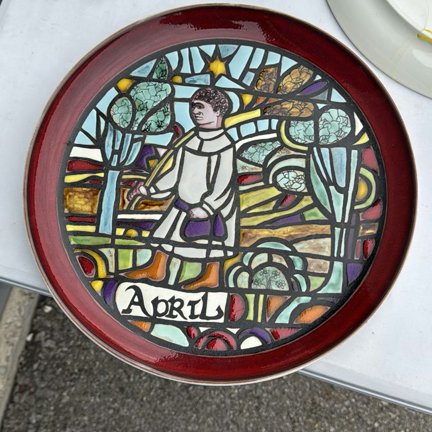 A Collection of twelve Poole pottery 'Medieval Calendar' series ceramic plates - image 25 of 26
