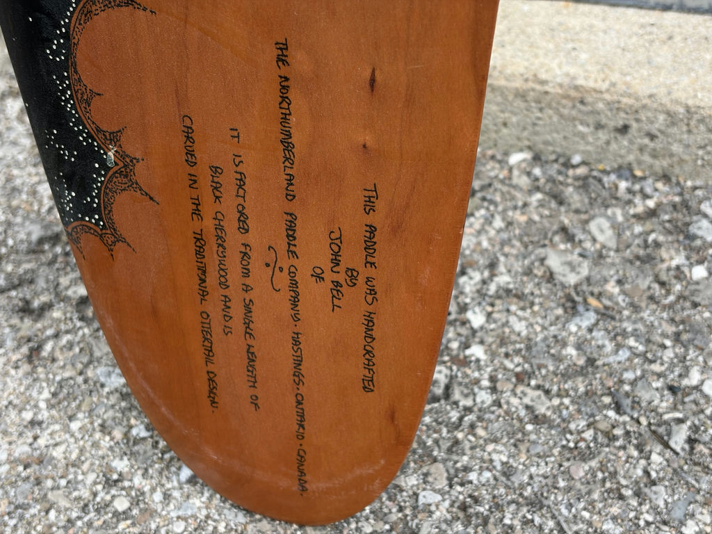 Indigenous Art On Paddle By Canadian John Doherty - image 4 of 13