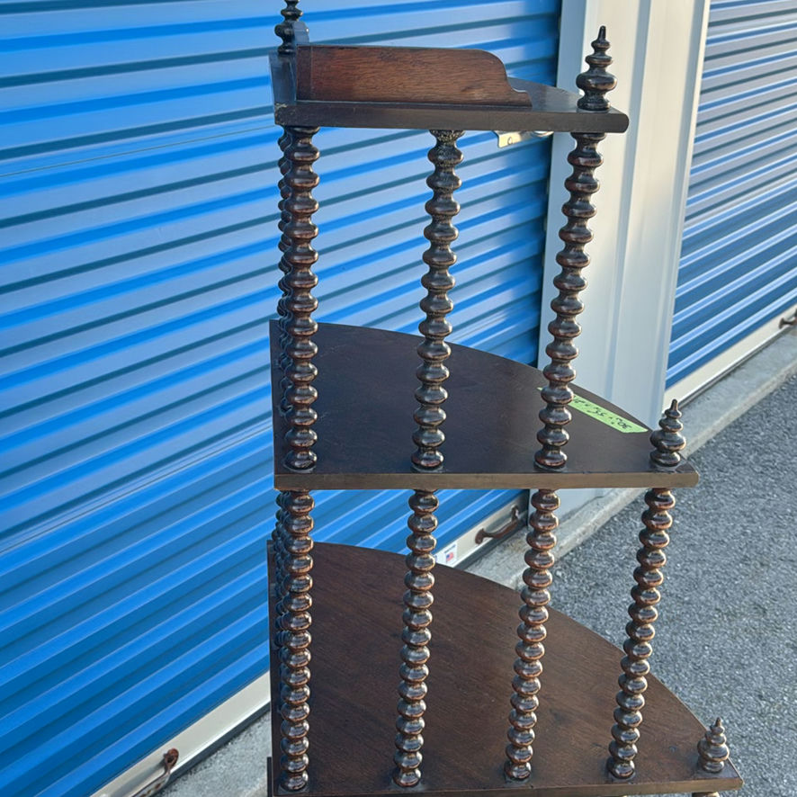 Wooden Corner Shelf Stand - image 7 of 8