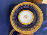 Antique Elite Works Limoges Cobalt Blue Heavy Gold Encrusted 11-Pc Service - thumbnail 17 of 19