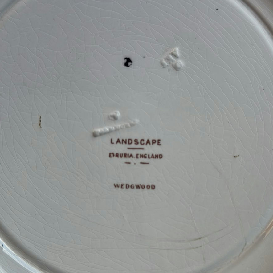 Antique English Transferware Plates Multi-Color Lot – Spode Delft Hurstmonceux & Wedgwood Ferrara - image 17 of 17
