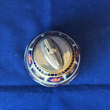 Vintage Royal Crown Derby Fine Bone China: Cobalt Blue Pedestal Vase & Traditional Imari Table Lighter with Lid - thumbnail 9 of 10