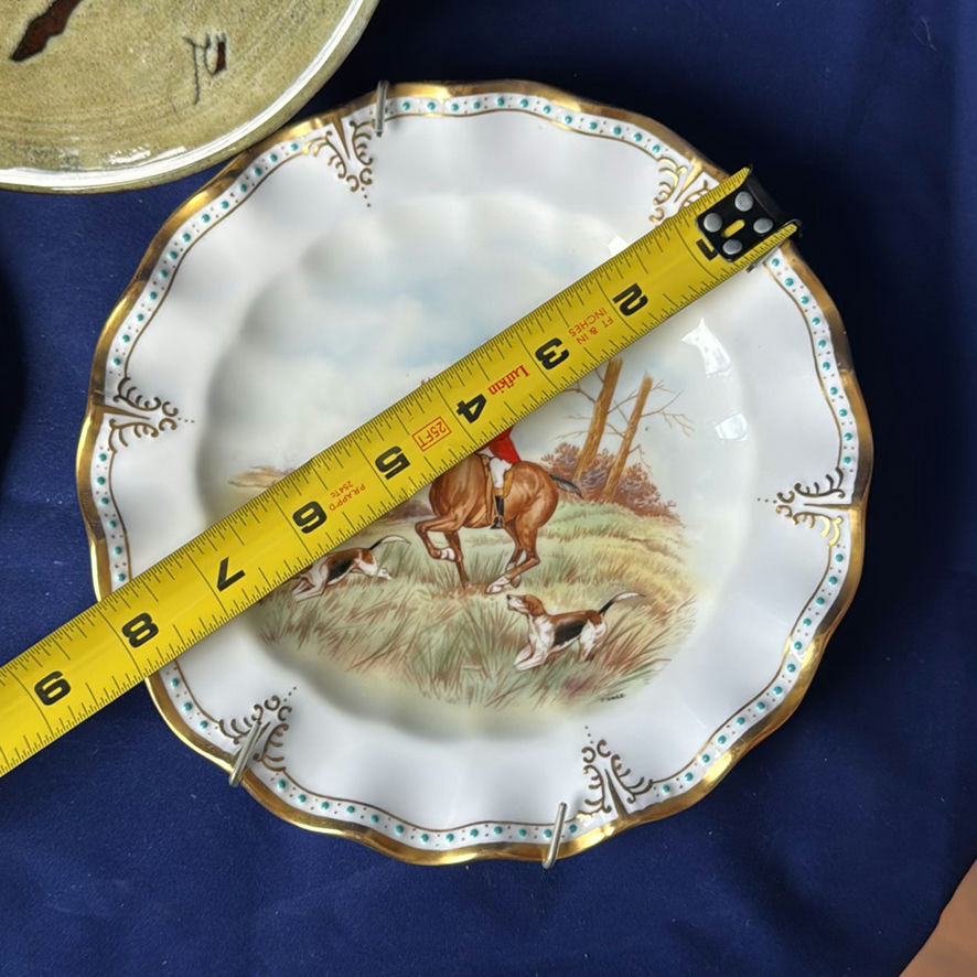 Royal Crown Derby Horse Plate, Robert The Bruce Plaque And - image 2 of 11