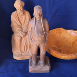 Wooden Figures, Bowl And Bust - thumbnail 6 of 13