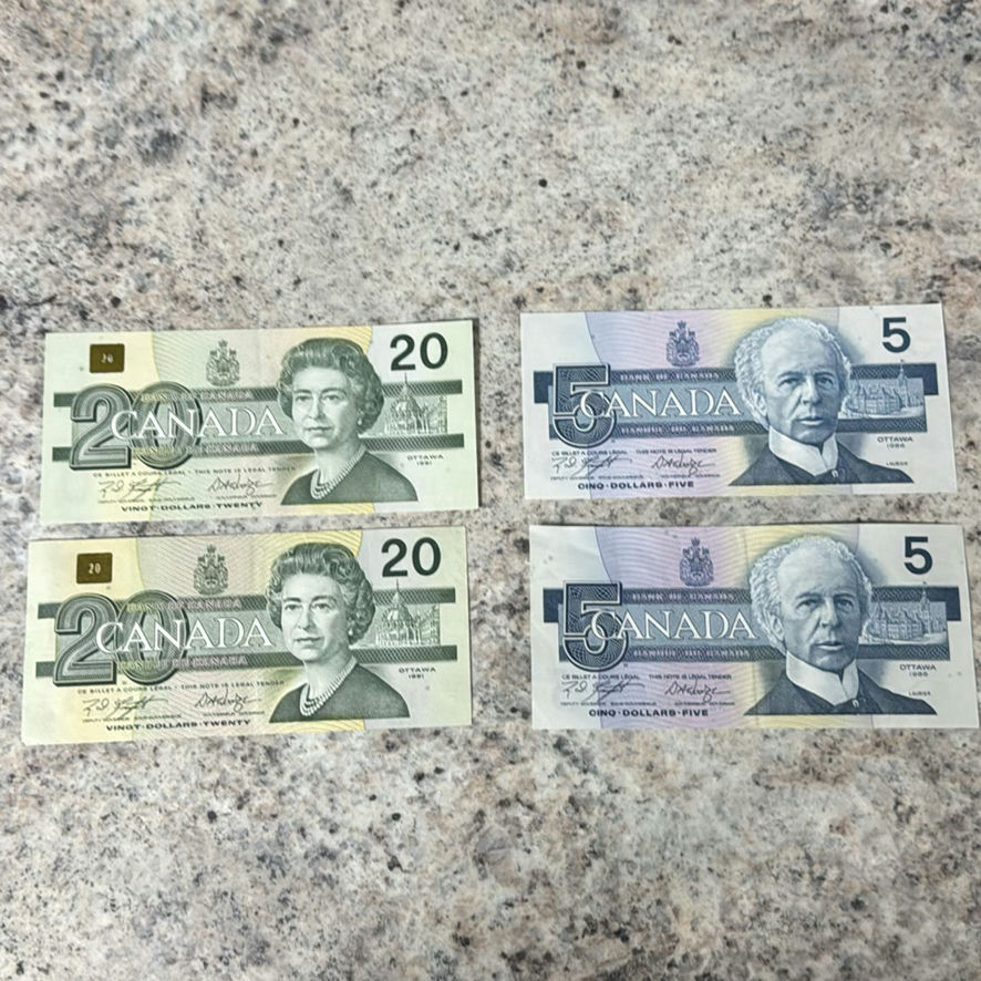 $50 In Canadian $20 And $5’s - image 1 of 9