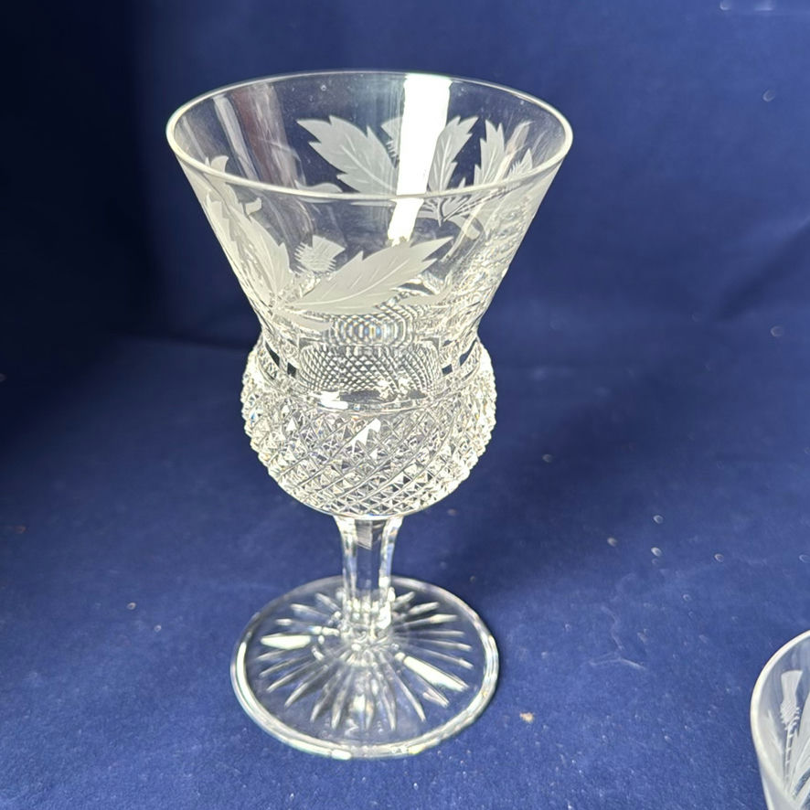 Edinburgh Crystal Commemorative Vase And 2 Glasses - image 4 of 12