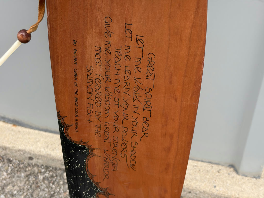 Indigenous Art On Paddle By Canadian John Doherty - image 3 of 13