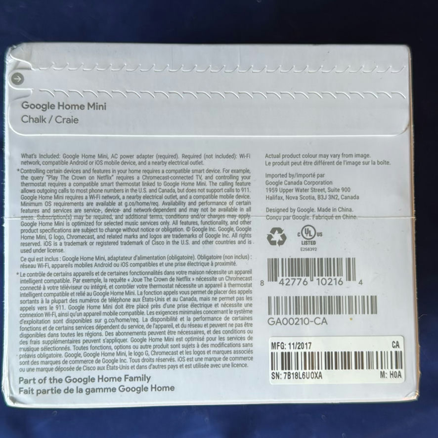Google Home Mini NIB - image 3 of 3